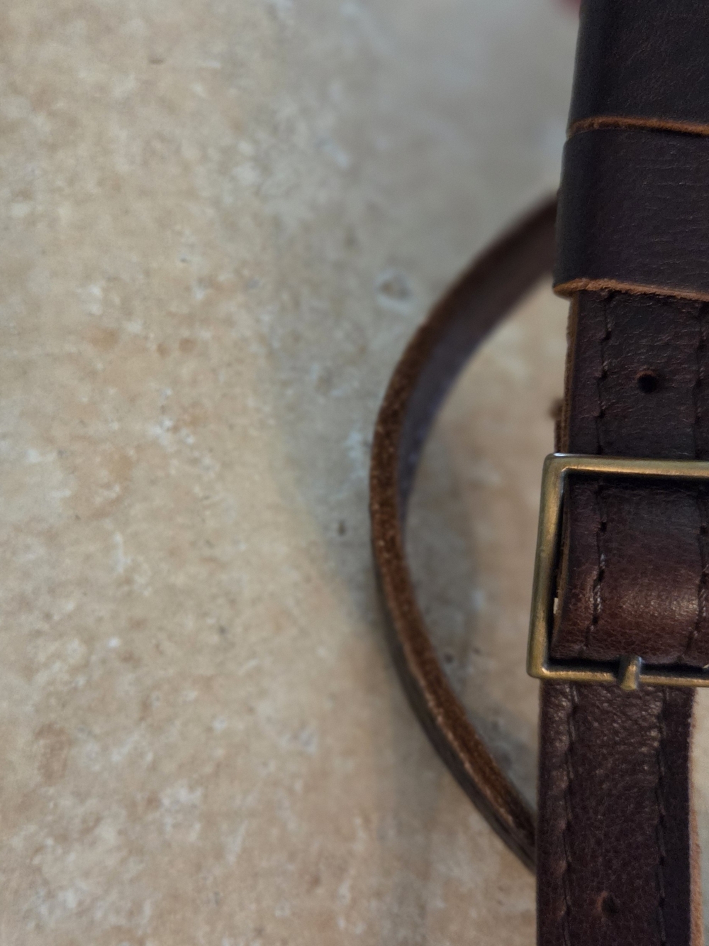 Portland Leather Goods Camera Bag Style Crossbody In Cold Brew - Picture 5 of 16